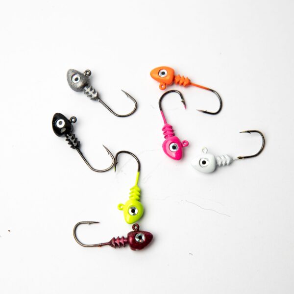 Elite Painted Wedge Head Jigs - Collared 1/16 oz, 1/8 oz, 3/16 oz